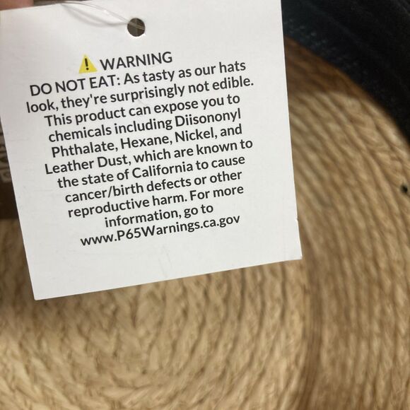 American Hat Makers Womens Natural Straw Frayed Edge Sun Hat Tan Black 54-55 cm main image 5